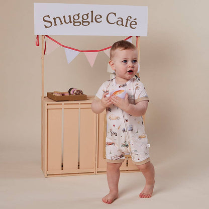 Vintage Cars Organic Snuggle Shortie