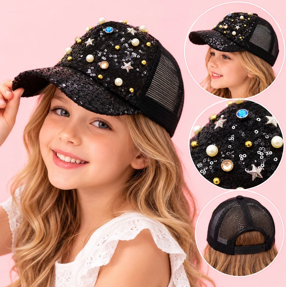 Rhinestone cap