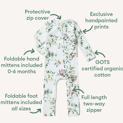 Eucalypt Organic Snugglesuit Convertible Romper