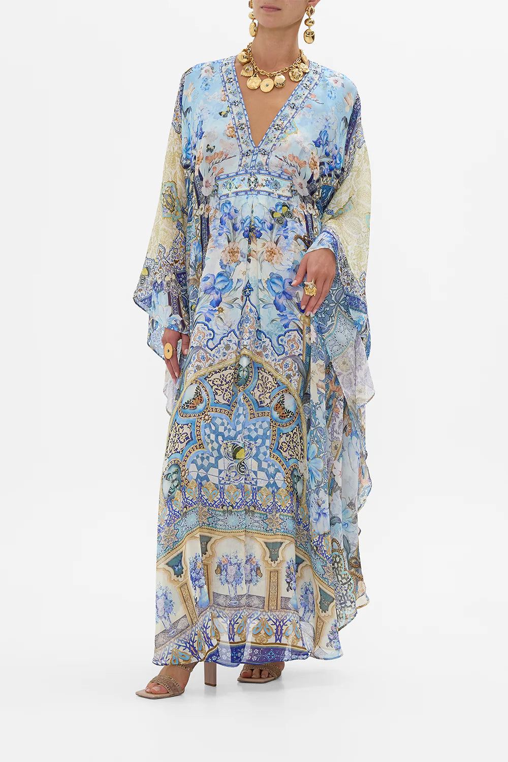 Al Manial Palace Memoirs Long Kaftan With Waist Detail