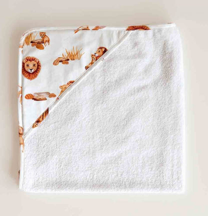 Lion Organic Hooded Baby Towel