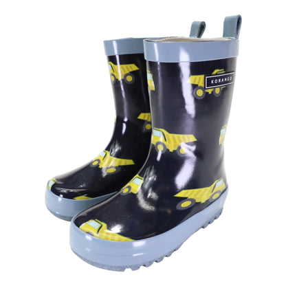 Kids Gumboots - Navy Truck