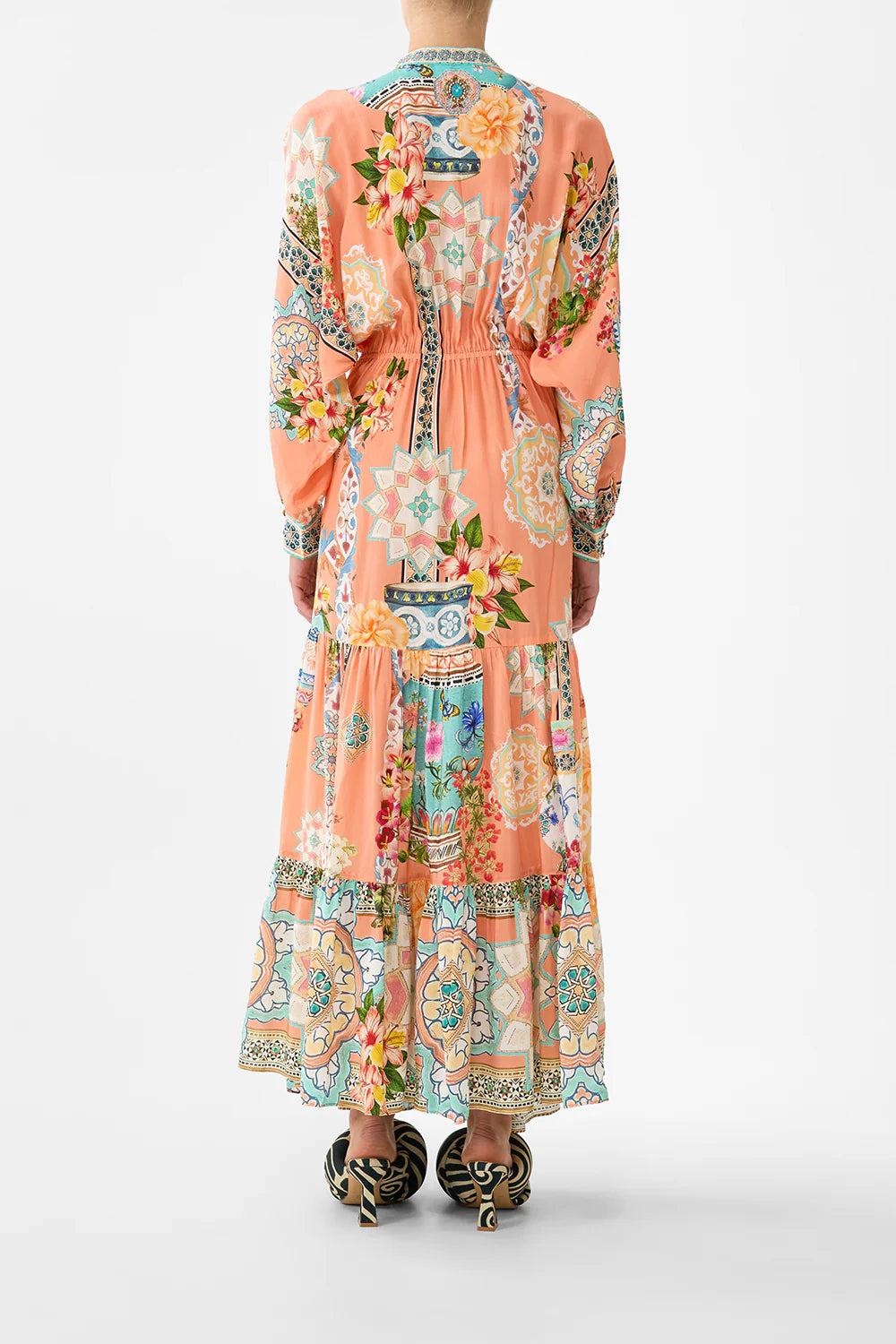 Tiered Shirtdress With Wide Waist Tie - Meet Me in Mallorca