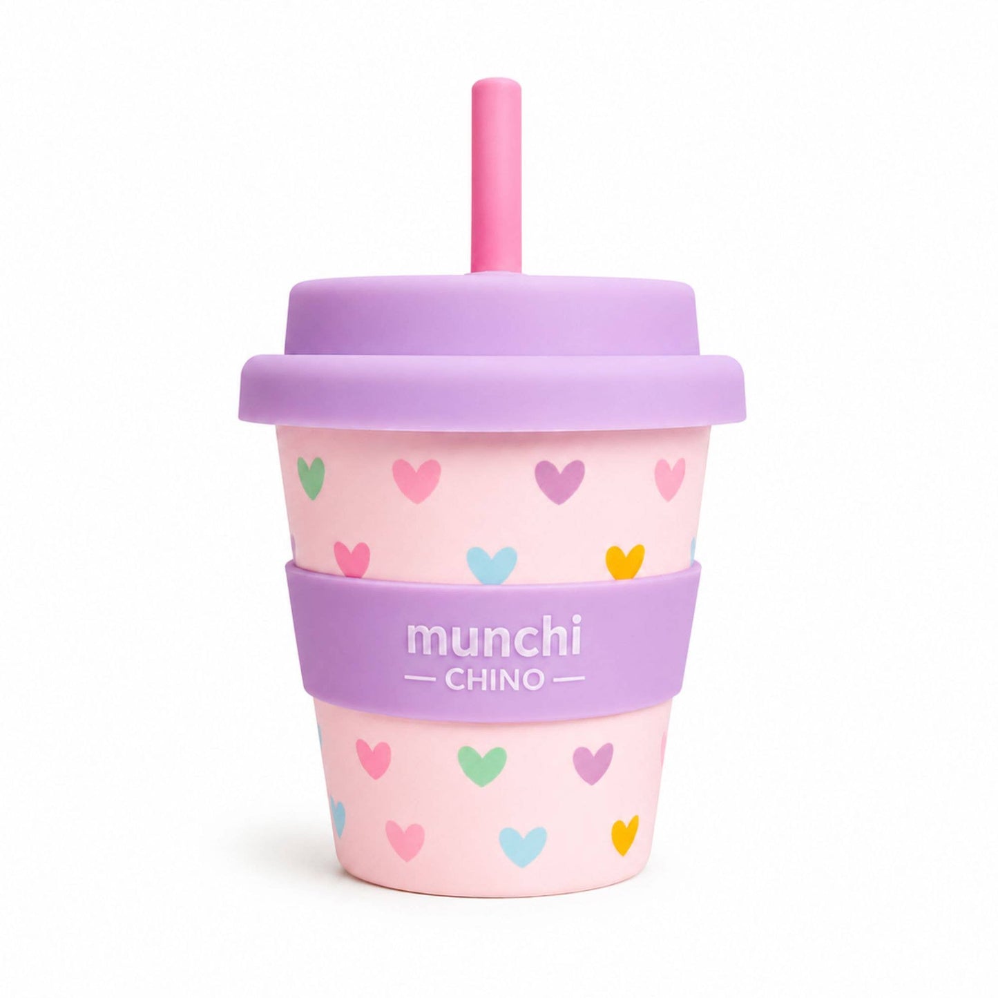 'Hearts' Babychino Cup - Straw Included