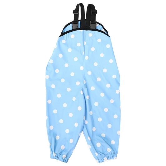 Colour Change Waterproof Overalls - Blue Polka