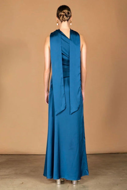 Jelissa Reversible Gown -  Emerald / Royal Blue