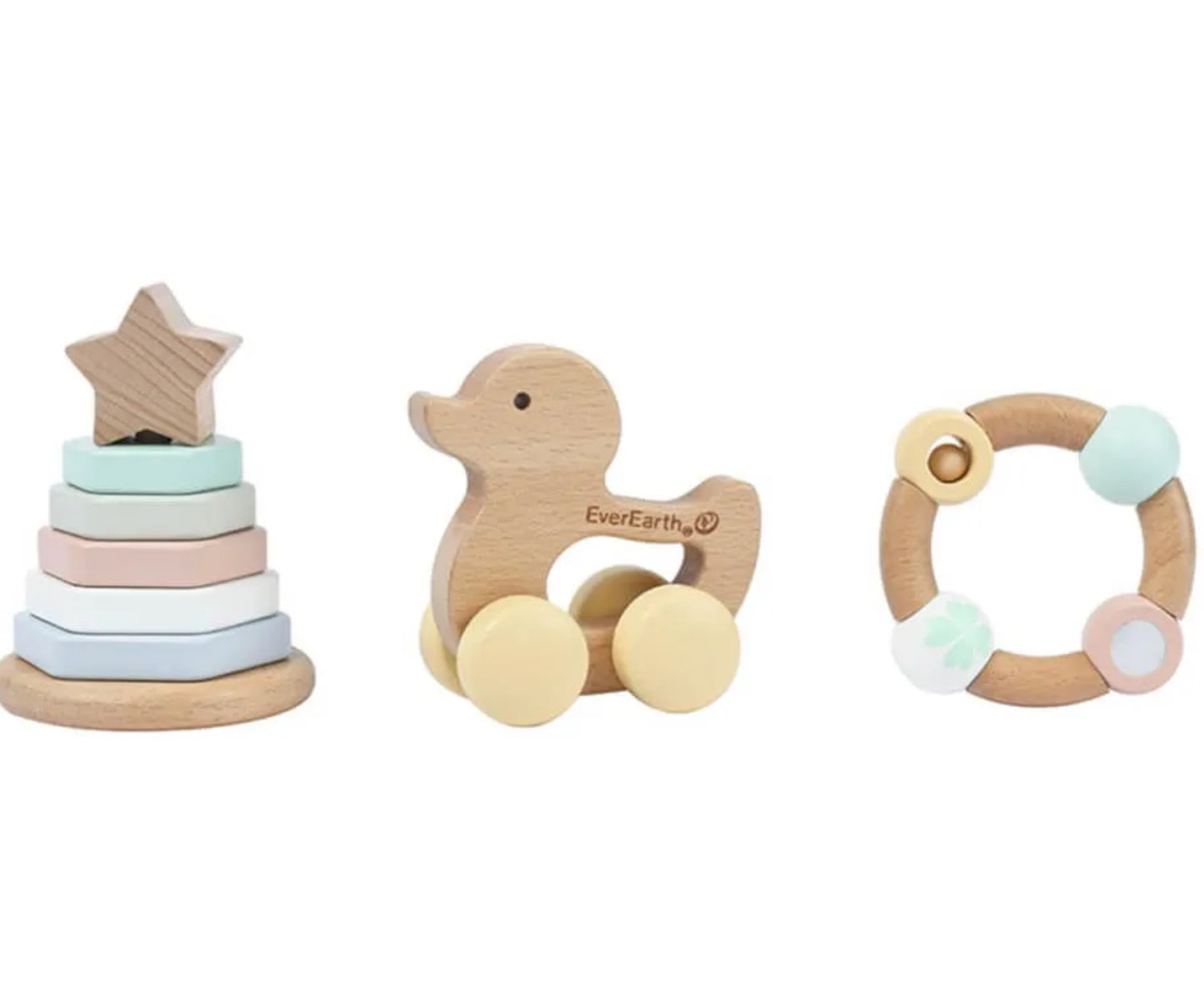 Wooden Baby Gift Set