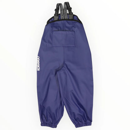 Waterproof Adjustable Rain Overalls - Navy