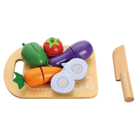 Wooden Cutting Vegetable Set