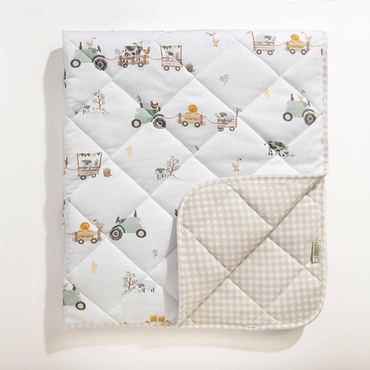 Cot Comforter - Tractor Ride