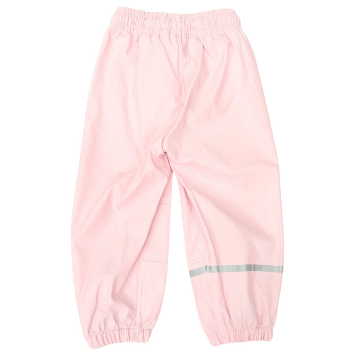 Waterproof Rain Pant With Drawstring & Elastic Footstrap - Pink