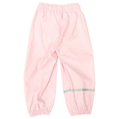 Waterproof Rain Pant With Drawstring & Elastic Footstrap - Pink