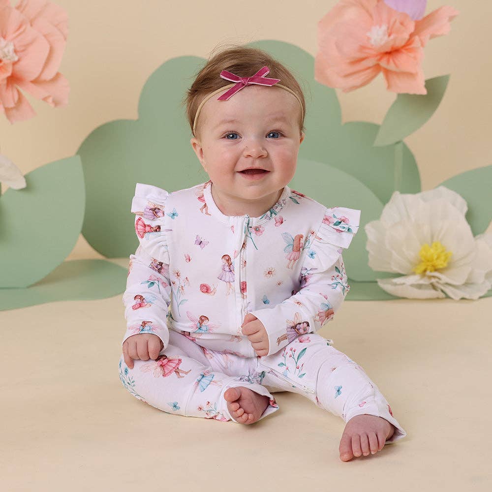 Fairy Garden Organic Snugglesuit Convertible Romper