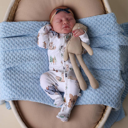 Dragon Organic Snuggle Sleepsuit Zip Footie