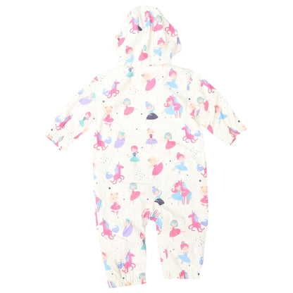 Rain Suit Dancing Unicorns - Cream