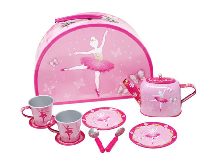 Butterfly Ballet Tin Tea Set
