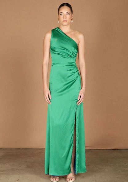 Jelissa Reversible Gown -  Emerald / Royal Blue