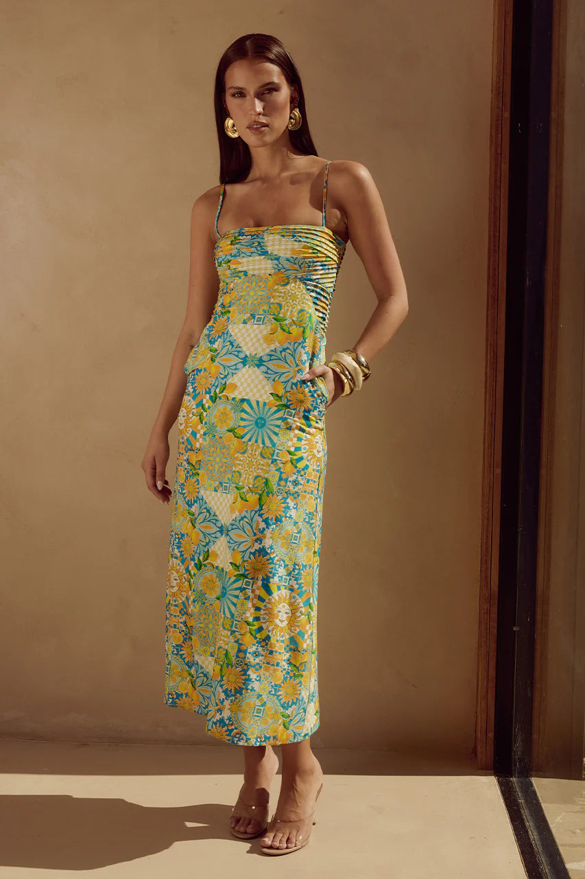 Anacapri Midi Dress - Anacapri Lemon