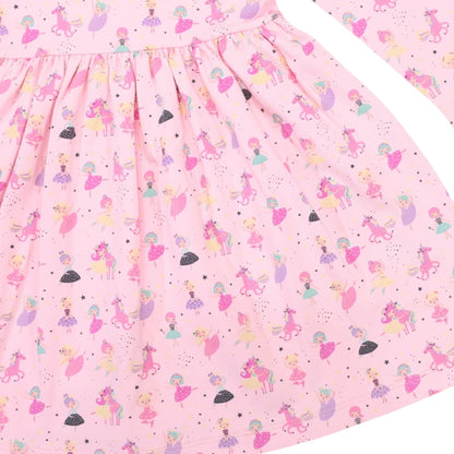 Dancing Unicorn Dress - Pink
