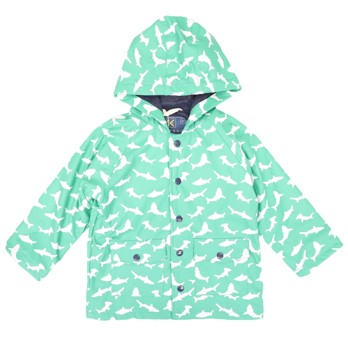 Colour Change Raincoat - Green Shark