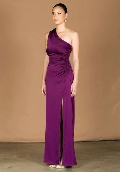 Jelissa Reversible Gown - Violet / Taupe