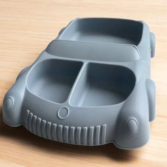 Silicone Suction Plate Car - Various Colours