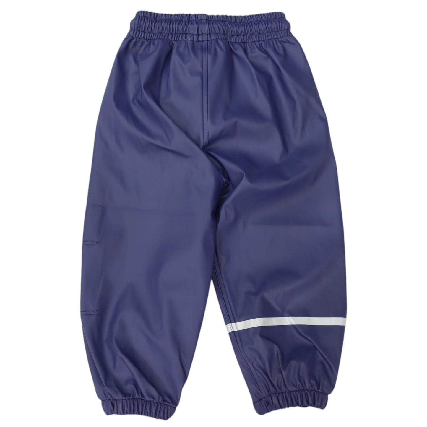 Waterproof Rain Pant With Drawstring & Elastic Footstrap - Navy