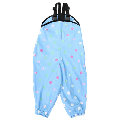 Colour Change Waterproof Overalls - Blue Polka