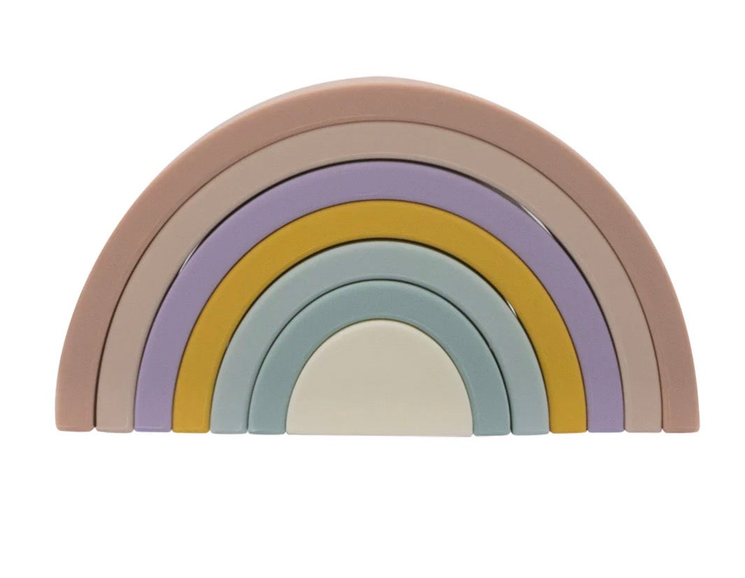 Silicone Rainbow Stacker - Rose