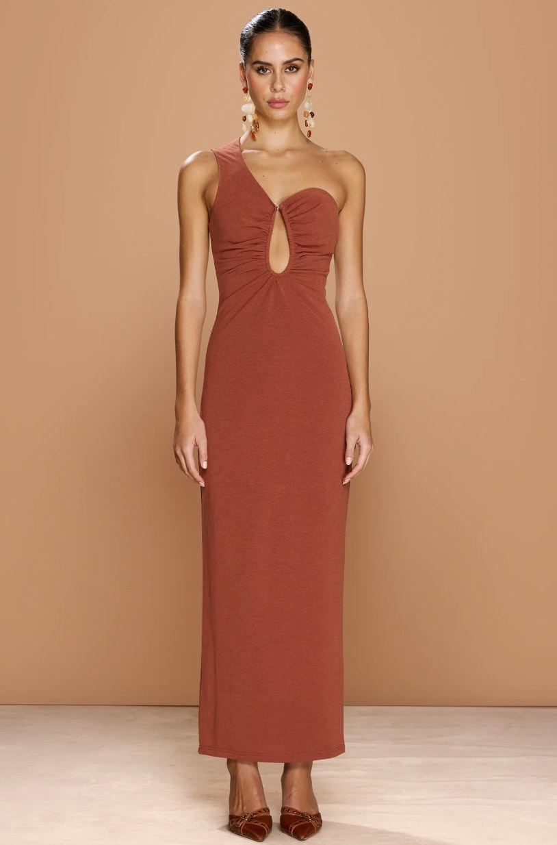Anaya Dress - Rust