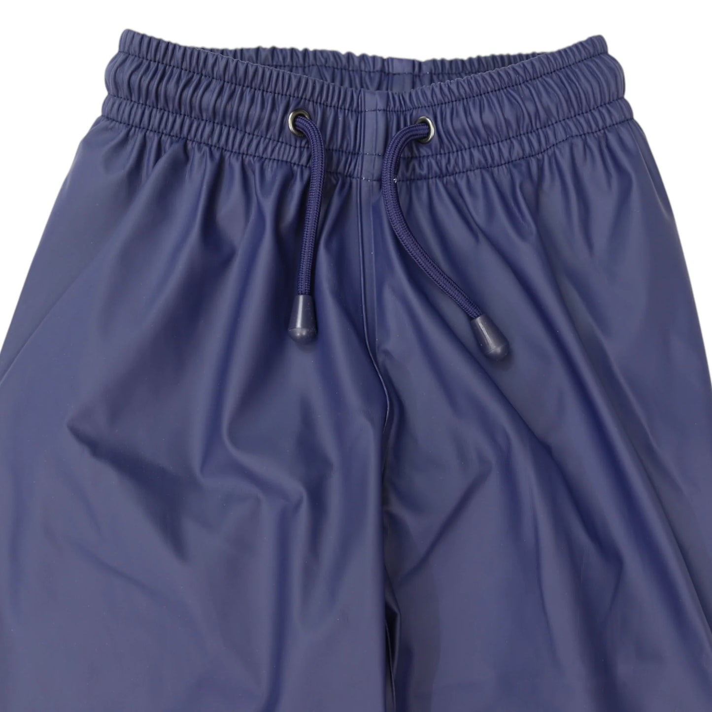 Waterproof Rain Pant With Drawstring & Elastic Footstrap - Navy