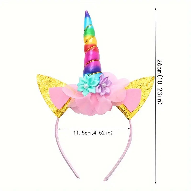 Soft Unicorn Headband - Rainbow