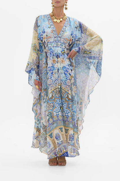 Al Manial Palace Memoirs Long Kaftan With Waist Detail