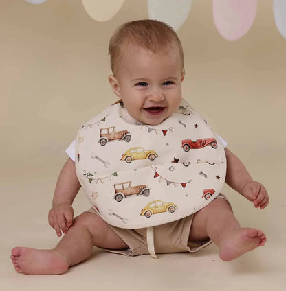 Vintage Cars Snuggle Bib