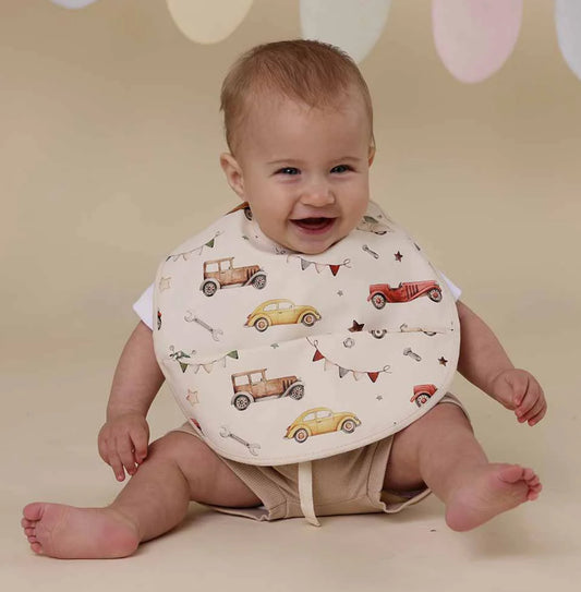 Vintage Cars Snuggle Bib