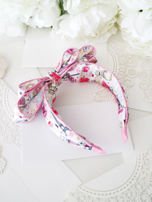Claris - The Chicest Mouse In Paris™ Fashion Print Headband With Bow
