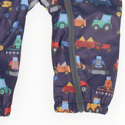 Rain Suit Farm Machine - Navy