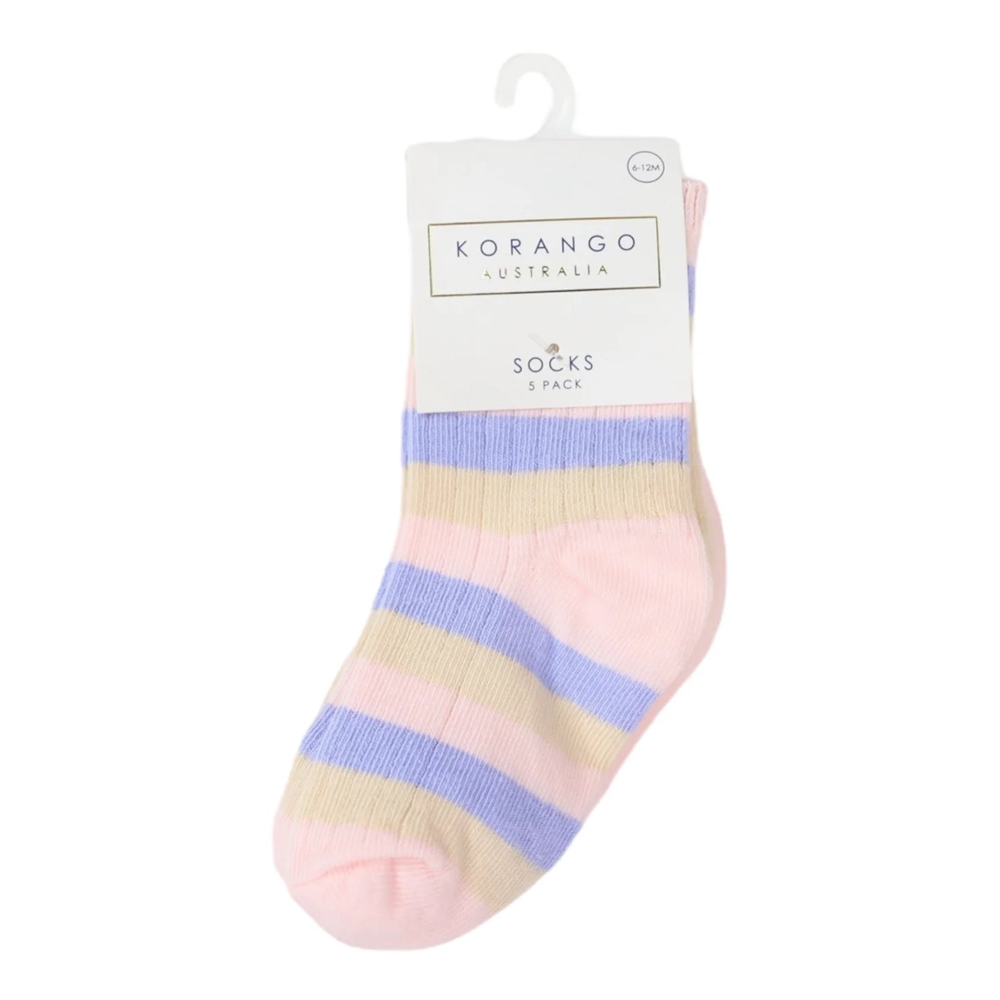 Ribbed Socks - 5 Pack Assorted