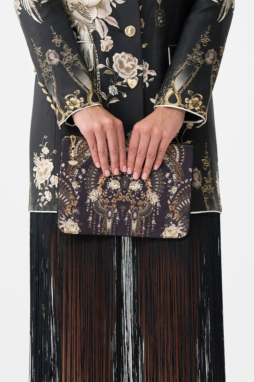 Small Canvas Clutch - Flamenco Folklore