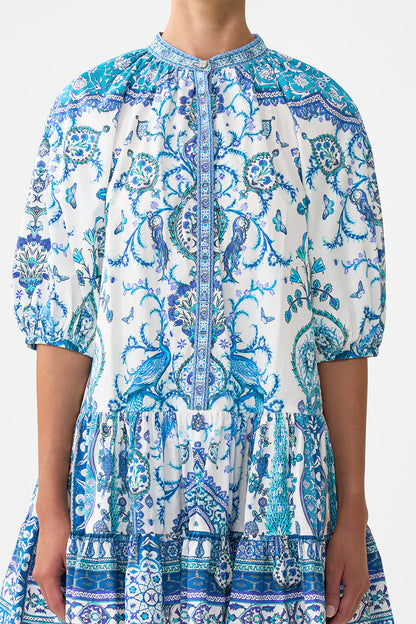 Puff Sleeve Shirt Dress Isnik Lullaby