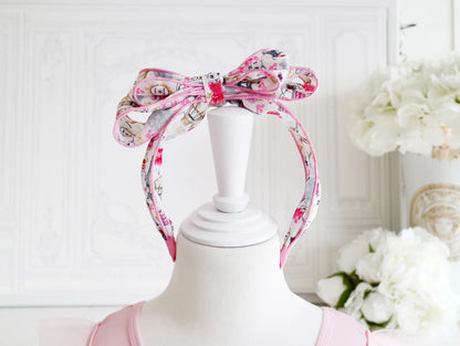 Claris - The Chicest Mouse In Paris™ Fashion Print Headband With Bow