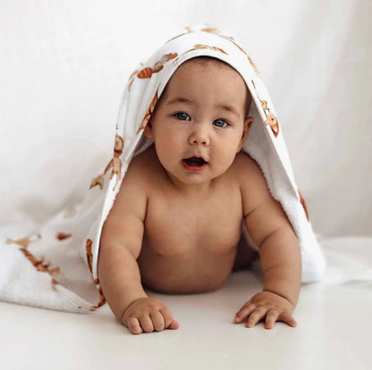 Lion Organic Hooded Baby Towel