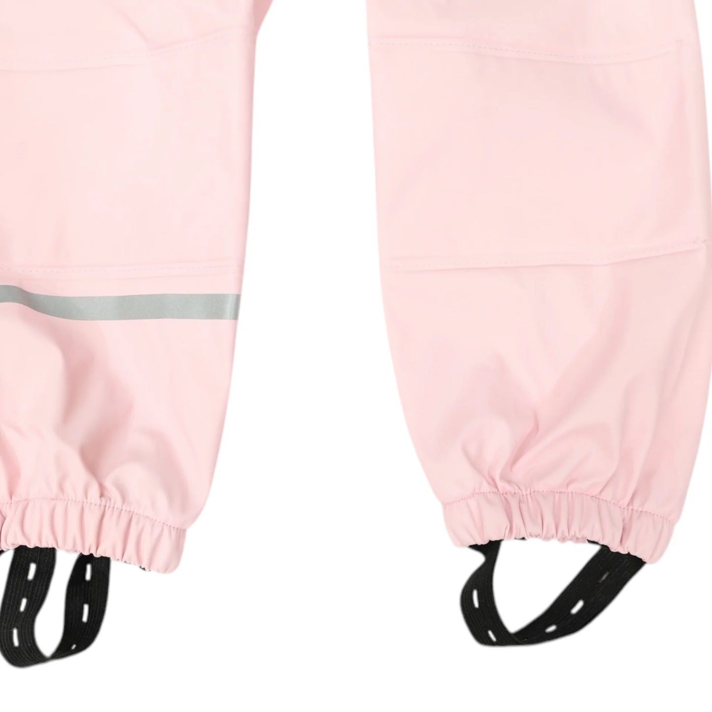 Waterproof Rain Pant With Drawstring & Elastic Footstrap - Pink