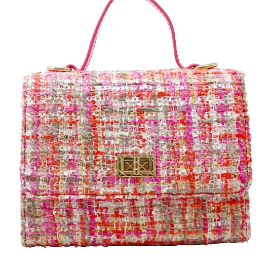 Tweed Pink Handbag