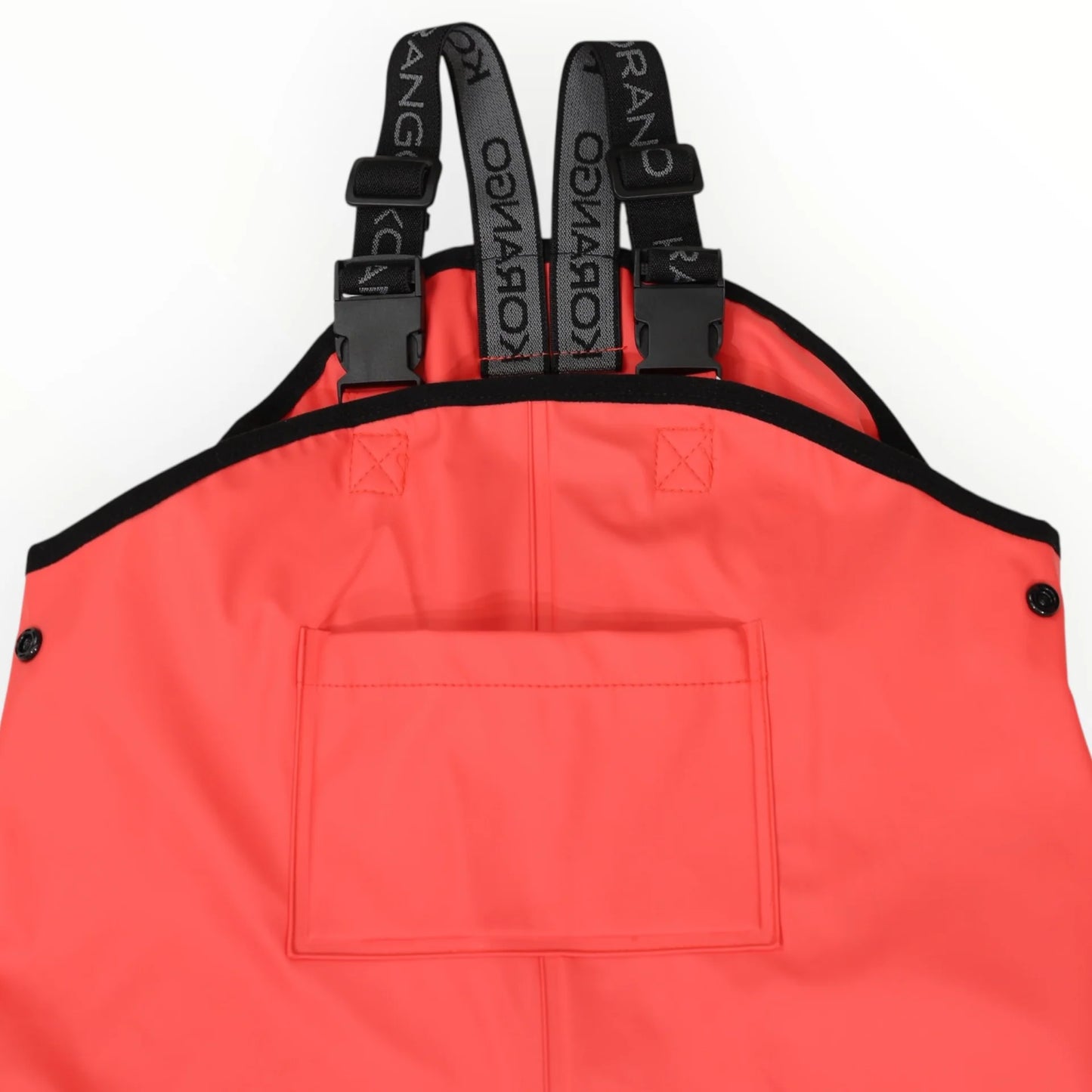 Waterproof Adjustable Rain Overalls - Red