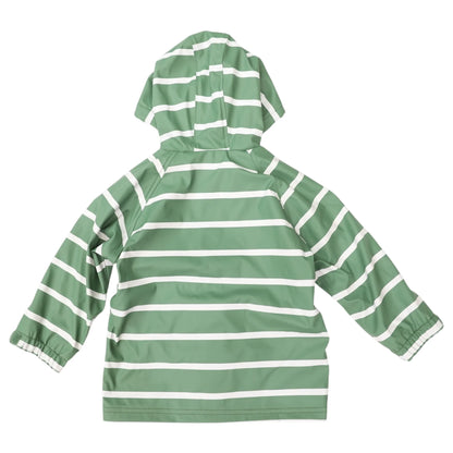 Colour Change Raincoat - Green Stripe