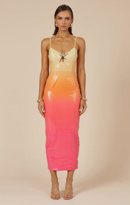 Benito Midi Dress - Tropical