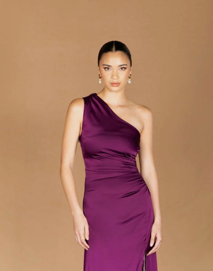Jelissa Reversible Gown - Violet / Taupe