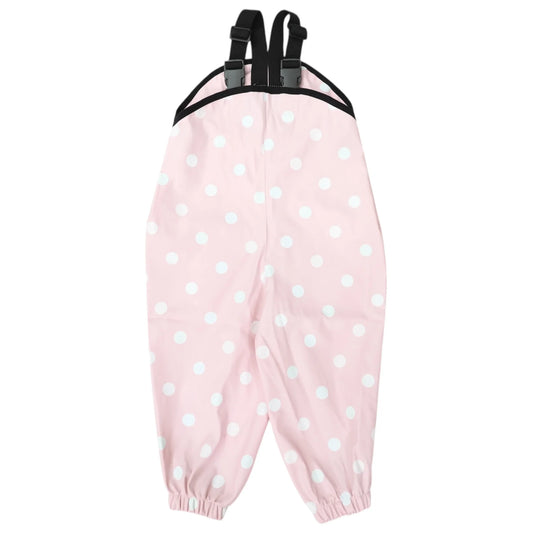 Colour Change Waterproof Overalls - Pink Polka