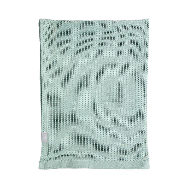 Cotton Cellular Blanket - Sage